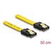 Delock Kabel SATA, 6 Gb/s, 30 cm, žlutý