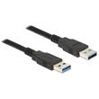 Delock Kabel USB 3.0 Typ-A samec > USB 3.0 Typ-A samec 0,5 m černý
