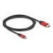 Delock Kabel USB Type-C™ na DisplayPort (DP Alt Mód) 8K 30 Hz s funkcí HDR 2 m červená