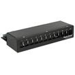 Delock Keystone Desktop Patch Panel 12 Port black