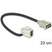 Delock Keystone modul HDMI samice > HDMI samice 110° s kabelem