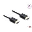 Delock Koaxiální kabel High Speed HDMI 8K 60 Hz 48 Gbps s pleteným opláštěním 1 m