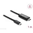 Delock Koaxiální kabel USB Type-C™ na HDMI (DP Alt Mode) 4K 60 Hz s pleteným opláštěním 1 m