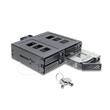 Delock Mobilní rámeček rozměru 5.25” pro 4 x 2.5” HDD / SSD SATA nebo SAS, se zámkem