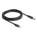 Delock Nabíjecí kabel pro laptop, ze zástrčky rozhraní USB Type-C™ na zástrčku 5,5 x 2,1 mm