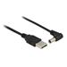 Delock napájecí kabel USB > DC 5.5 x 2.1 mm samec 90° 1.5 m