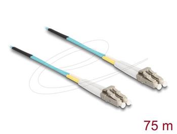 Delock Optický kabel LC Duplex na LC Duplex, multimód, OM3, 75 m