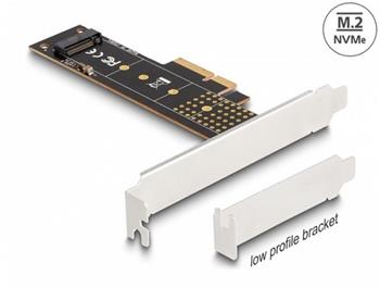 Delock PCI Express x4 Karta na 1 x interní NVMe M.2 Key M 110 mm - Low Profile