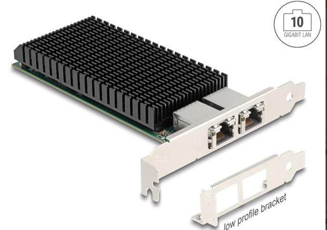 Delock PCI Express x8 Karta 2 x RJ45 10 Gigabit LAN X540