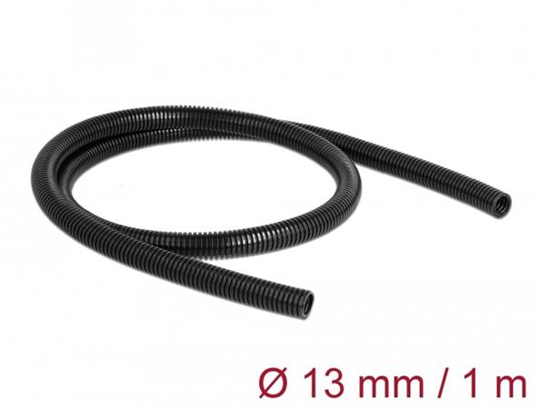 Delock Plášť na ochranu kabelů, 1 m x 13 mm, černý