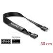 Delock Plochý kabel HD Audio, prodlužovací kabel základní desky, z 9 pinového konektoru na zásuvkový pinový konektor, 30