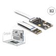 Delock Převodník M.2 Key B+M samec na 1 x Mini PCIe Slot half size / full size s flexibilním kabelem