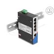 Delock Průmyslový Gigabit Ethernet Switch se 5 porty RJ45, na DIN lištu
