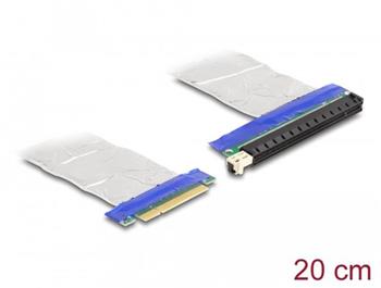 Delock Riser karta PCI Express, ze zástrčky x8 na slot x16, s kabelem, délka 20 cm