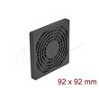Delock Rošt ventilátoru s protiprachovým filtrem, rozměr 92 x 92 mm, černý