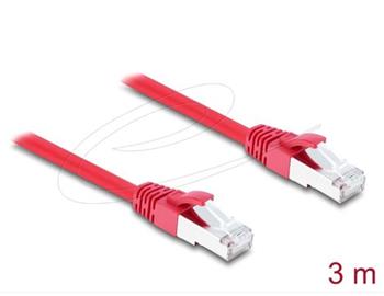 Delock Síťový kabel RJ45 Cat.6A S/FTP, 3 m, červený