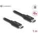 Delock Thunderbolt™ 4 kabel 40 Gbps PD 3.1 240 W 1 m černá