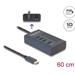 Delock USB 10 Gbps Hub se 4 porty USB Type-C™, z nichž 3 x datové porty a 1 x datový port s napájecím výkonem až 20 W