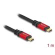 Delock USB 2.0 Cable USB Type-C™ male to male PD 3.0 100 W E-Marker 1 m red metal