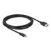 Delock USB 2.0 kabel USB Type-C samec na EASY USB Type-A samice 3 m, černý
