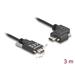 Delock USB 2.0 kabel USB Type-C™ samec se šrouby na USB Type-C™ samec se šrouby pravoúhlý levý / pravý PD 3.0 60 W 3 m