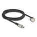 Delock USB 2.0 Kabel USB Type-C™ ze zástrčky na zástrčku, 180°, pravoúhlá 2 m PD 60 W