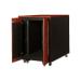 Digitus 17U SOUNDproof stojan, dřevěný dekor třešeň 1000x750x1130 mm, černý (RAL 9005)