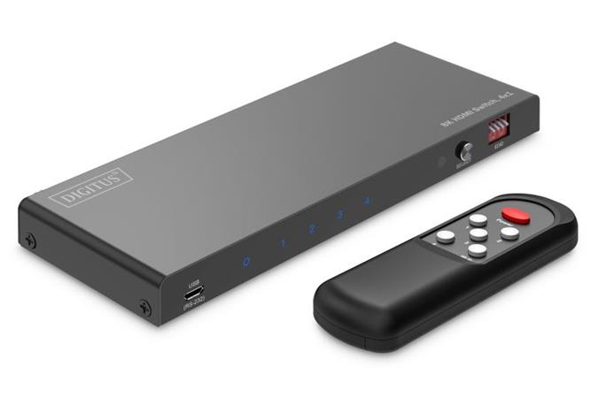 DIGITUS 8K HDMI Switch, 4x1, 8K/60Hz (4:4:4)