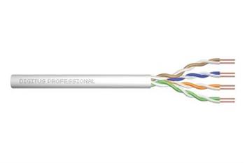 Digitus ASSNET250 CAT 6 U-UTP instalační kabel, drát, délka 305 m, Papírový box, AWG 23/1, PVC barva šedá