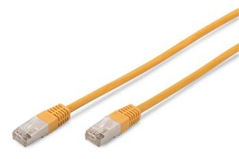 Digitus CAT 5e SF-UTP patch cable, Cu, PVC AWG 26/7, length 3 m, color yellow