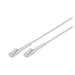 Digitus CAT 6A F-FTP ohebný propojovací kabel, Cu, TPE-LSZH AWG 32/7, délka 1.5 m, šedá