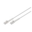 Digitus CAT 6A F-FTP ohebný propojovací kabel, Cu, TPE-LSZH AWG 32/7, délka 1.5 m, šedá