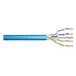 DIGITUS CAT 6A U-UTP installation cable, 500 MHz Dca (EN 50575), AWG 23/1, 500 m drum, sx, blue