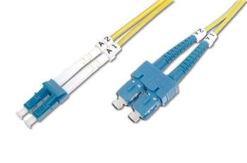 Digitus Fiber Optic Patch Cord SC (APC) to LC (PC), Singlemode 09/125 µ, Duplex Length 1 m