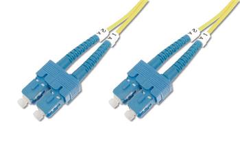 Digitus Fiber Optic Patch Cord, SC to SC OS2, Singlemode 09/125 µ, Duplex, Length 10m