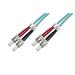 DIGITUS Fiber Optic Patch Cord, ST to ST, Multimode, OM3, 50/125 µ, Duplex Length 7m