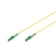 DIGITUS Fiber Optic simplex patch kabel, Singlemode, LC/APC - LC/APC, OS2, 9/125µ, 3 m