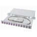 Digitus Fiber Optic Sliding Splice Box, 1U, Equipped 12x SC duplex, incl. M 25 Screw, Splice Cassette Color Pigtails OM4, Adapter