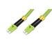 DIGITUS FO patch cord, duplex, LC to LC MM OM5 50/125 µ, 1 m