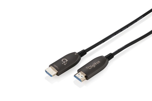 Digitus HDMI AOC hybridní optický kabel, UHD 8K, 50 m, černý