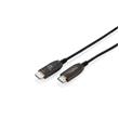 Digitus HDMI AOC hybridní optický kabel, UHD 8K, 50 m, černý