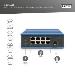 DIGITUS Industrial 8+1 Port Fast Ethernet Switch Unmanaged, 8 RJ45 Ports 10/100 Mbits