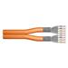 Digitus Instalační kabel CAT 7 S-FTP, 1200 MHz Dca (EN 50575), AWG 23/1, 500 m buben, duplex, barva oranžová