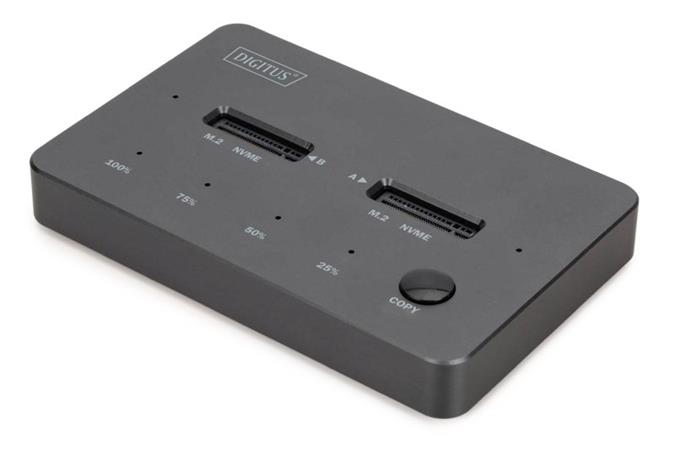 DIGITUS Klonovací stanice a externí box pro NVMe M.2 SSD USB 3.1 Gen2 Type-C