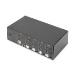 DIGITUS KVM switch, 4 porty, duální displej, 4K, HDMI®