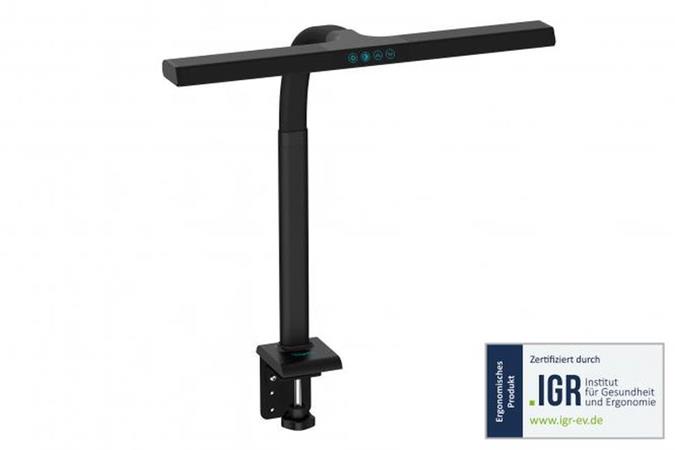 DIGITUS LED stolní lampa - 50 cm, 1025 lm, 7W, černá