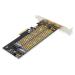 Digitus M.2 NGFF / NVMe SSD PCIexpress Add-On karta podporuje B, M a B + M Key, velikost od 30 ~ 110 mm