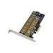 Digitus M.2 NGFF / NVMe SSD PCIexpress Add-On karta podporuje B, M a B + M Key, velikost od 30 ~ 110 mm