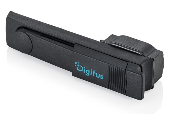 Digitus Otočná rukojeť s profilovým půlcylindrickým zámkem pro síťové a serverové skříně