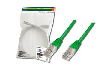 Digitus Patch Cable, UTP, CAT 5e, AWG 26/7, měď, zelený, 5m